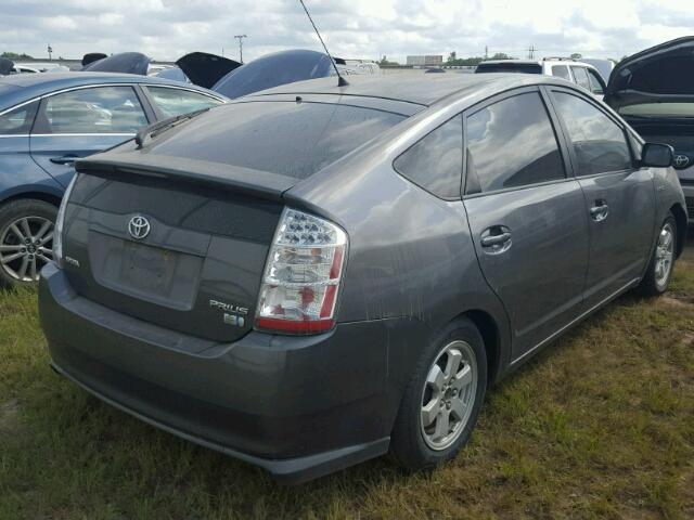 JTDKB20U873264643 - 2007 TOYOTA PRIUS GRAY photo 4