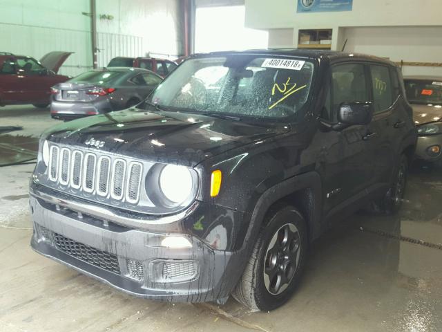 ZACCJAAT6FPB24060 - 2015 JEEP RENEGADE S BLACK photo 2