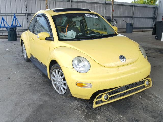 3VWCK31C45M409430 - 2005 VOLKSWAGEN NEW BEETLE YELLOW photo 1