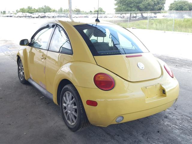 3VWCK31C45M409430 - 2005 VOLKSWAGEN NEW BEETLE ყვითელი ფოტო 3