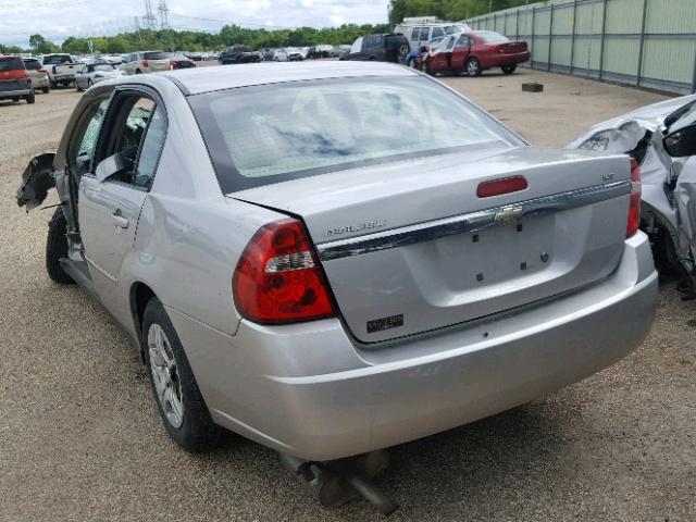 1G1ZS58F07F163965 - 2007 CHEVROLET MALIBU LS ვერცხლისფერი ფოტო 3