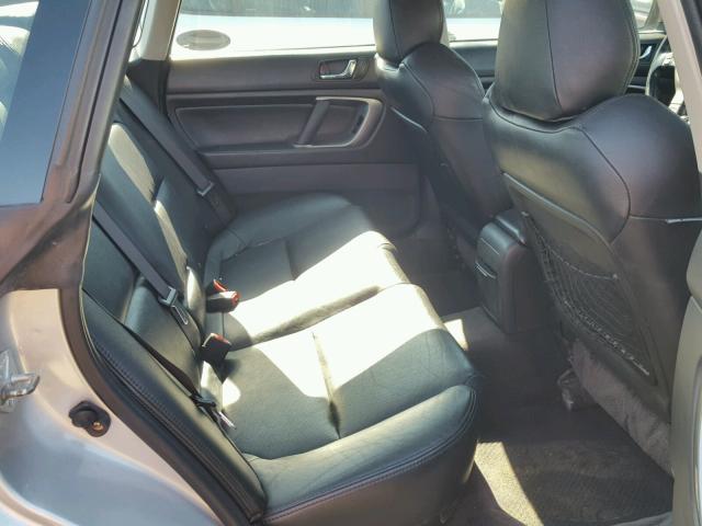 4S3BL676054229064 - 2005 SUBARU LEGACY GT SILVER photo 6