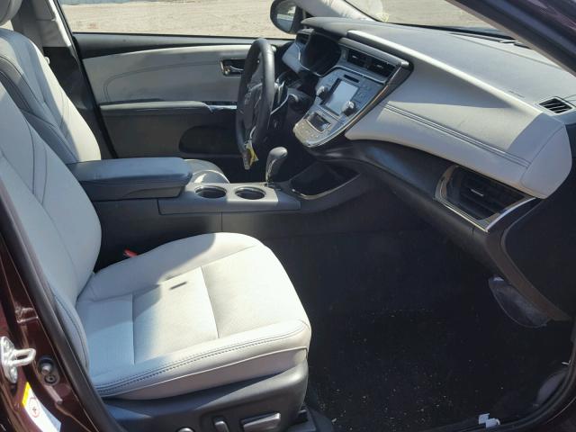 4T1BK1EBXJU270748 - 2018 TOYOTA AVALON XLE MAROON photo 5
