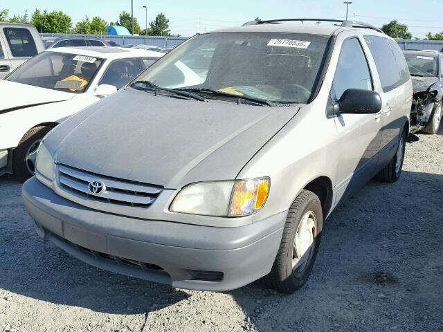 4T3ZF13C31U378179 - 2001 TOYOTA SIENNA LE TAN photo 2