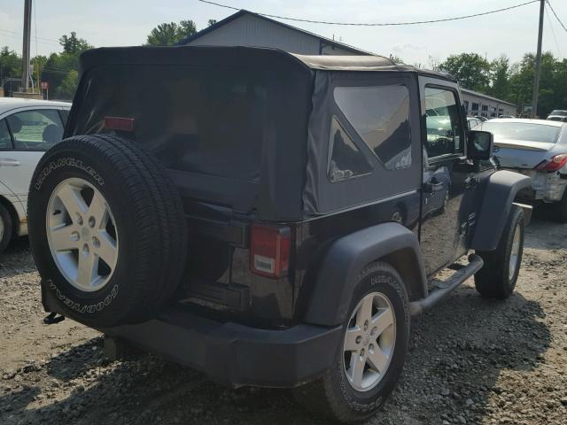 1C4AJWAG9CL197205 - 2012 JEEP WRANGLER S BLACK photo 4