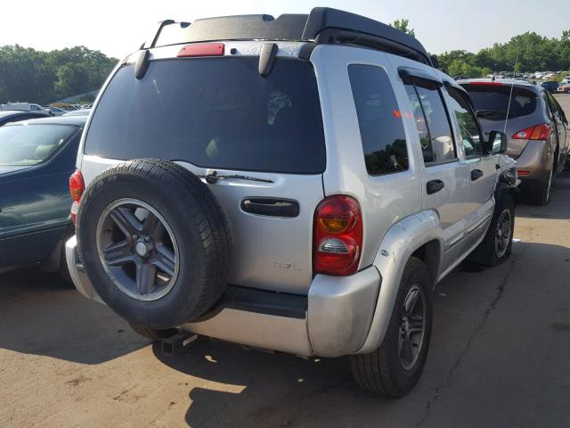 1J4GL38K43W686889 - 2003 JEEP LIBERTY RE SILVER photo 4