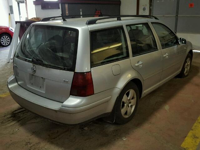 WVWSR61J54W117696 - 2004 VOLKSWAGEN JETTA GLS SILVER photo 4