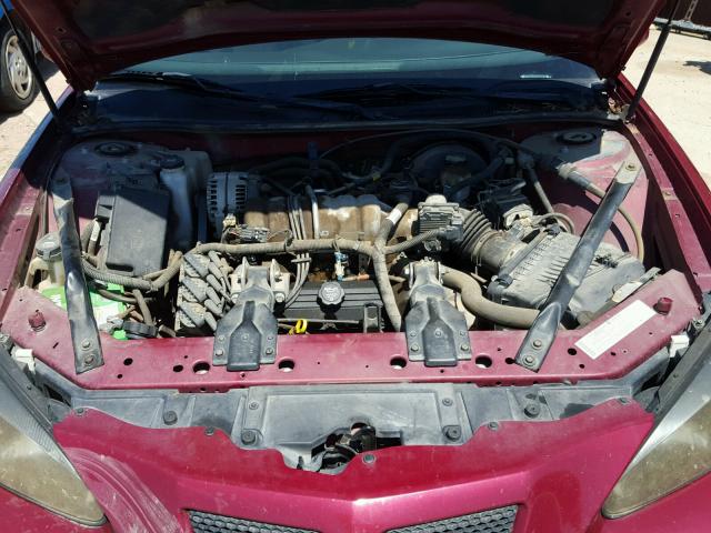 2G2WP522541258692 - 2004 PONTIAC GRAND PRIX MAROON photo 7
