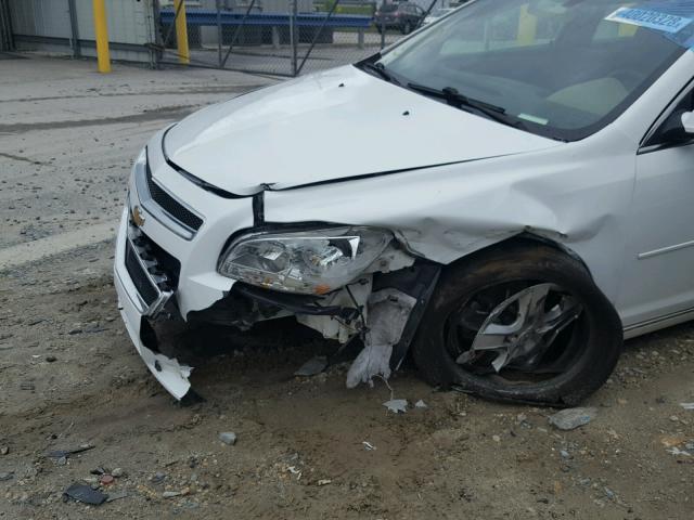 1G1ZC5EB7AF243138 - 2010 CHEVROLET MALIBU 1LT WHITE photo 10
