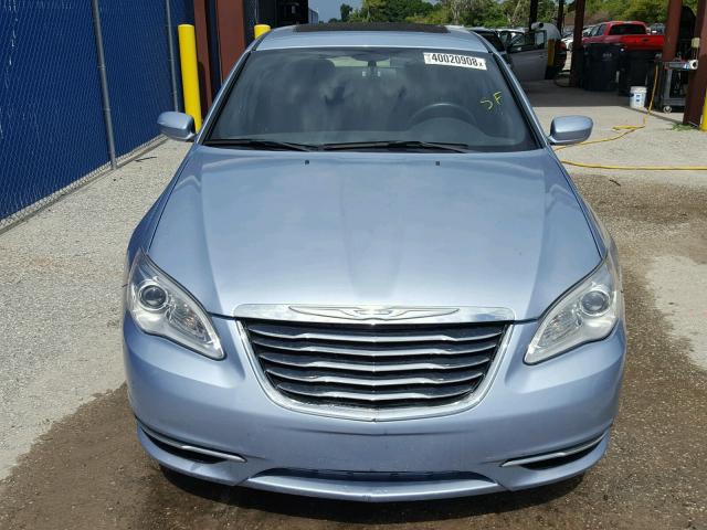 1C3CCBBG6CN250591 - 2012 CHRYSLER 200 TOURIN BLUE photo 9