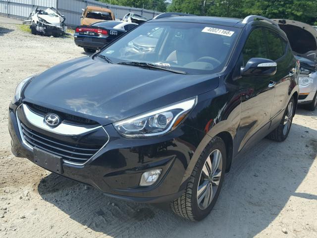 KM8JUCAG7EU851388 - 2014 HYUNDAI TUCSON GLS BLACK photo 2