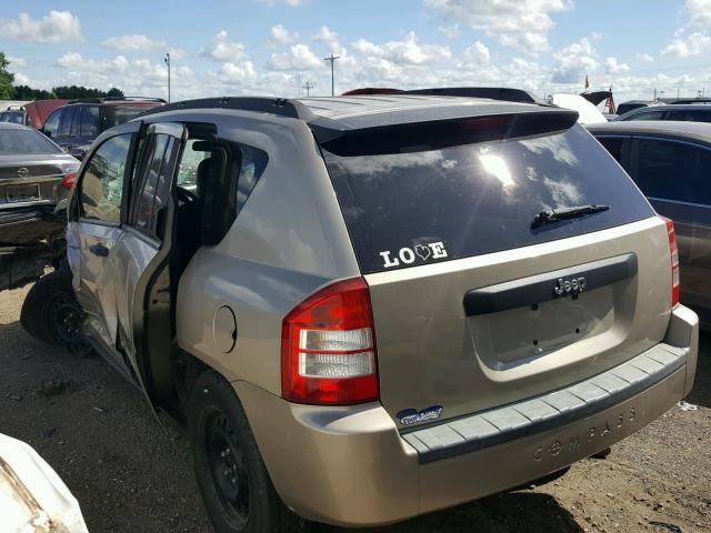 1J4FT47A59D219530 - 2009 JEEP COMPASS SP GOLD photo 3