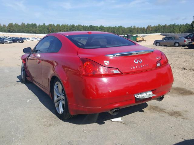 JN1CV6EL7AM151483 - 2010 INFINITI G37 RED photo 3