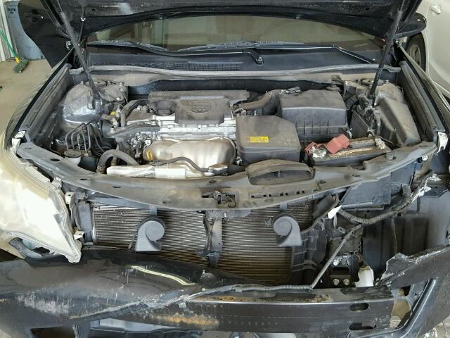4T4BF1FK7CR160297 - 2012 TOYOTA CAMRY BASE BLACK photo 7