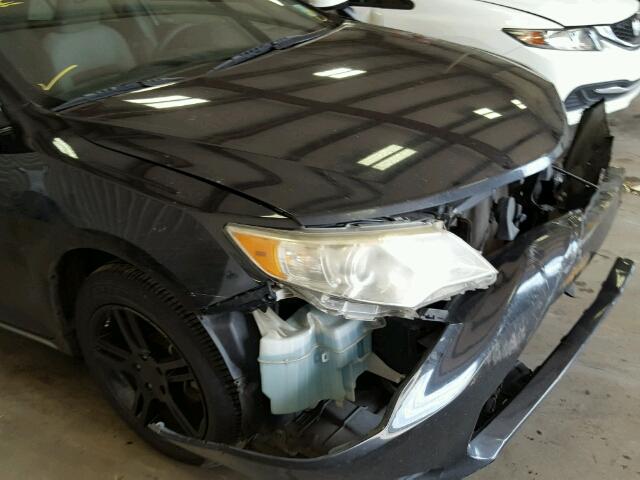 4T4BF1FK7CR160297 - 2012 TOYOTA CAMRY BASE BLACK photo 9