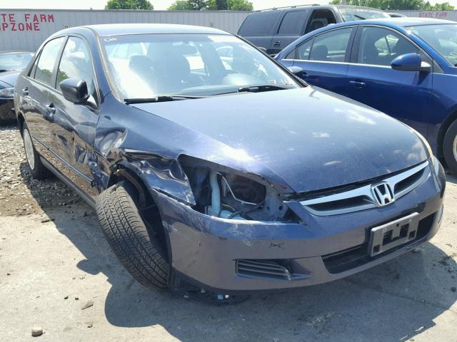 1HGCM56197A161032 - 2007 HONDA ACCORD VAL BLUE photo 1