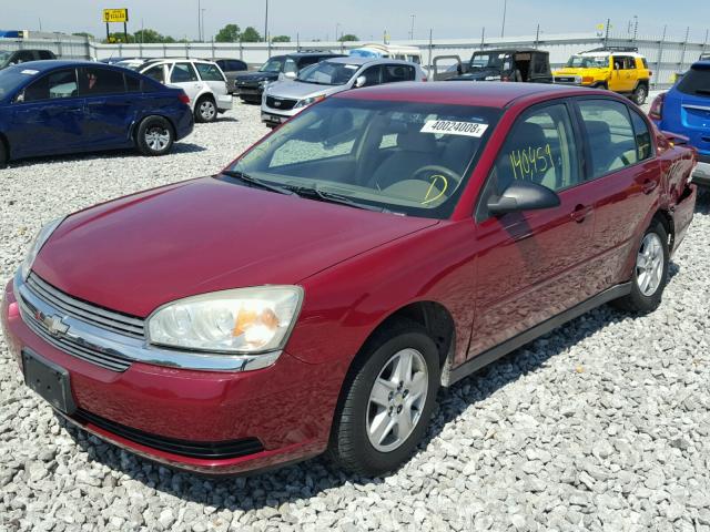 1G1ZT52845F280601 - 2005 CHEVROLET MALIBU LS MAROON photo 2