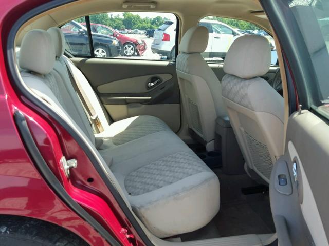 1G1ZT52845F280601 - 2005 CHEVROLET MALIBU LS MAROON photo 6