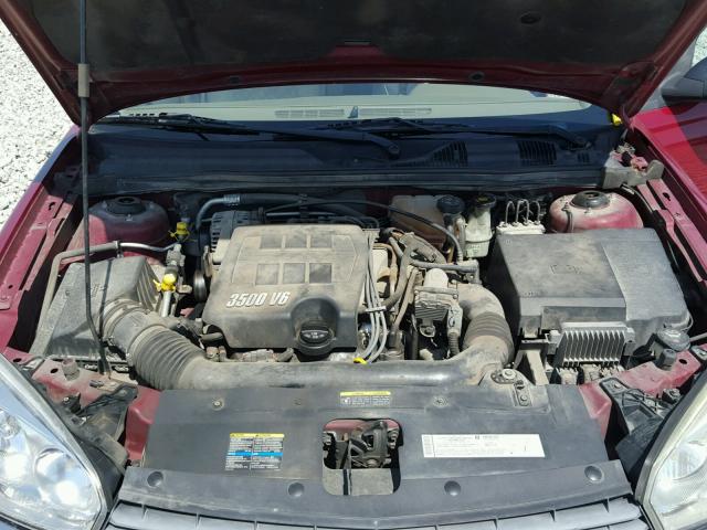 1G1ZT52845F280601 - 2005 CHEVROLET MALIBU LS MAROON photo 7