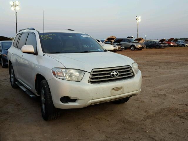 5TDZK3EH3AS015639 - 2010 TOYOTA HIGHLANDER WHITE photo 1