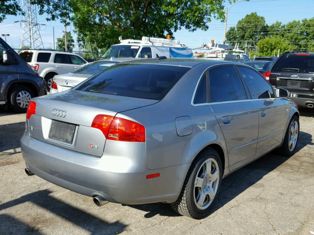 WAUAF78E46A148065 - 2006 AUDI A4 2 GRAY photo 4