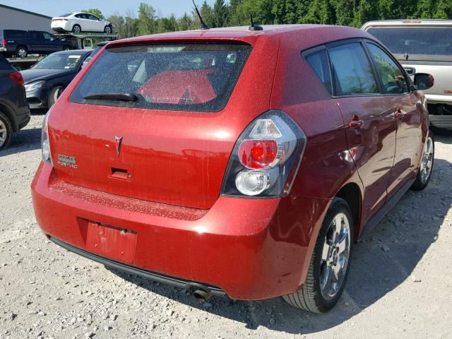 5Y2SP670X9Z451894 - 2009 PONTIAC VIBE RED photo 4