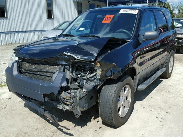 1FMYU03185KE10175 - 2005 FORD ESCAPE XLT BLACK photo 2