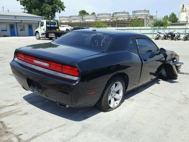 2C3CDYAG0EH299556 - 2014 DODGE CHALLENGER BLACK photo 4