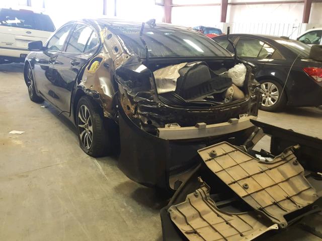 19UUB1F54FA011012 - 2015 ACURA TLX TECH შავი ფოტო 3