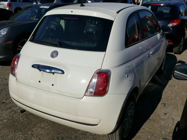 3C3CFFAR0CT124907 - 2012 FIAT 500 POP WHITE photo 4