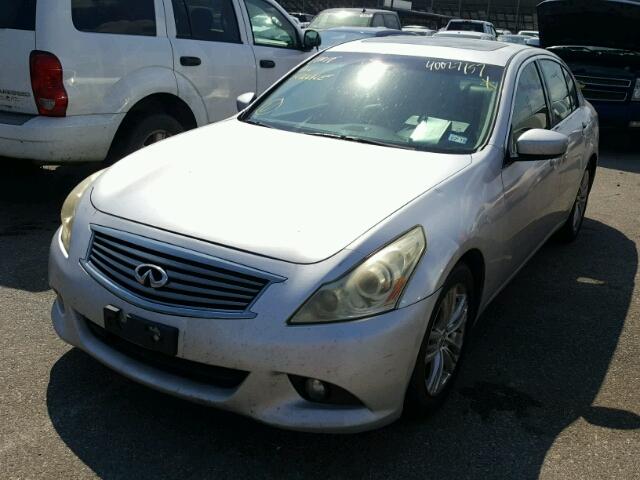 JN1CV6AP9AM404182 - 2010 INFINITI G37 BASE SILVER photo 2