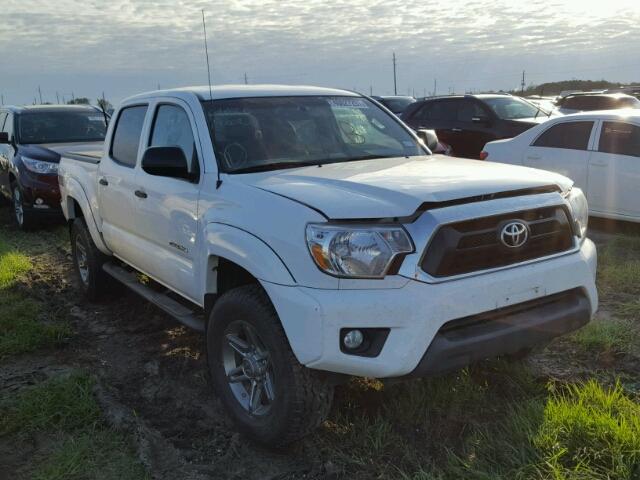 3TMJU4GNXEM163180 - 2014 TOYOTA TACOMA WHITE photo 1