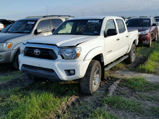 3TMJU4GNXEM163180 - 2014 TOYOTA TACOMA WHITE photo 2