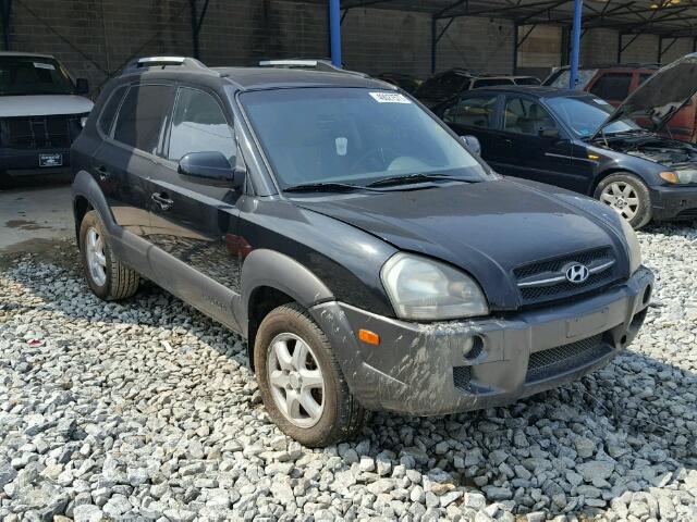 KM8JN72DX5U065643 - 2005 HYUNDAI TUCSON BLACK photo 1