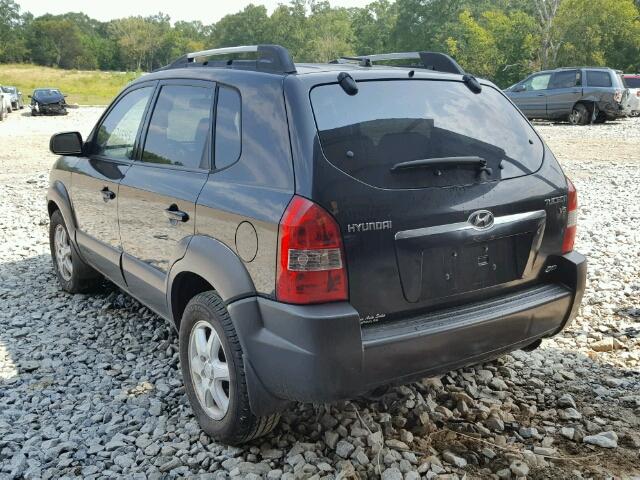 KM8JN72DX5U065643 - 2005 HYUNDAI TUCSON BLACK photo 3