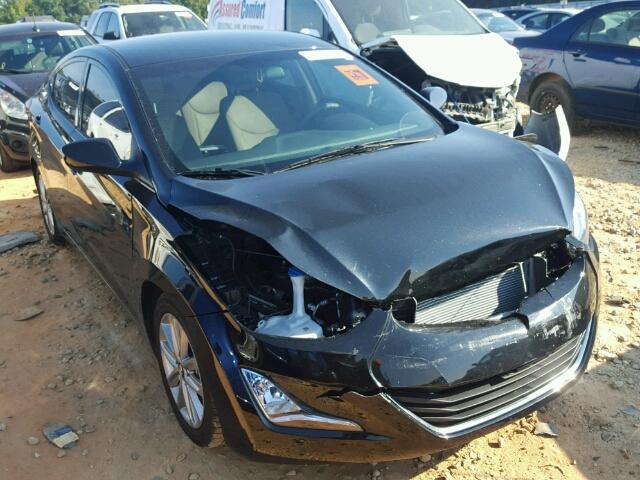 5NPDH4AE7EH545151 - 2014 HYUNDAI ELANTRA SE BLACK photo 1