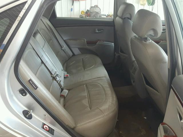 KMHFC46F28A309796 - 2008 HYUNDAI AZERA SE SILVER photo 6