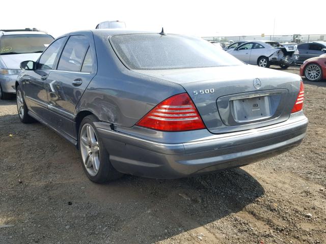 WDBNG75J06A471322 - 2006 MERCEDES-BENZ S 500 GRAY photo 3