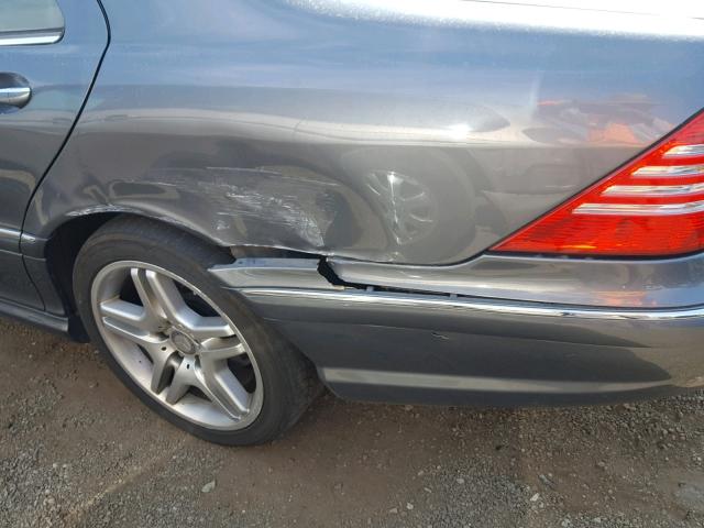 WDBNG75J06A471322 - 2006 MERCEDES-BENZ S 500 GRAY photo 9