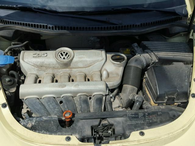 3VWRF31Y76M321211 - 2006 VOLKSWAGEN NEW BEETLE YELLOW photo 7