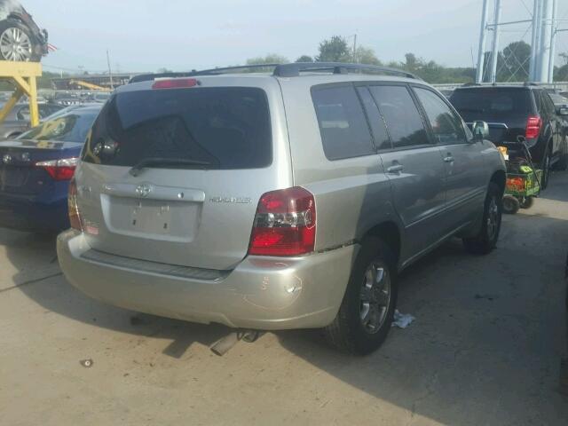 JTEEP21A060167628 - 2006 TOYOTA HIGHLANDER GRAY photo 4