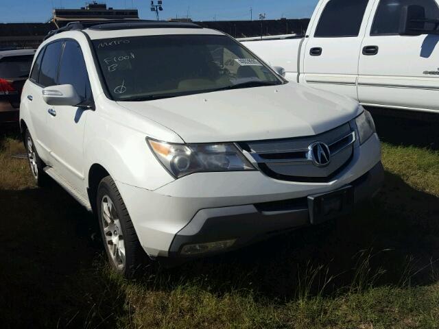 2HNYD28669H524011 - 2009 ACURA MDX WHITE photo 1