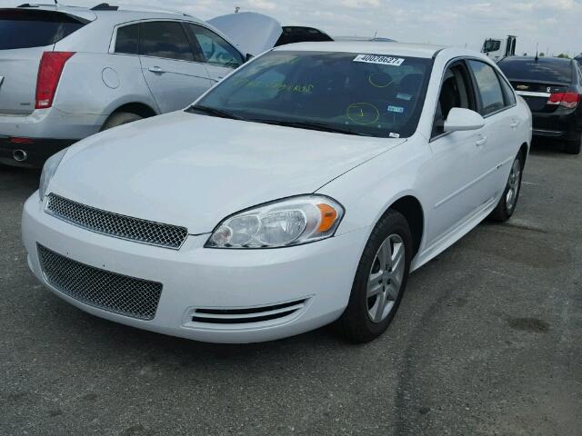 2G1WF5EK0B1151579 - 2011 CHEVROLET IMPALA LS WHITE photo 2