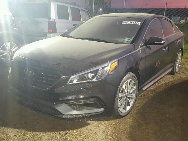 5NPE34AFXGH335321 - 2016 HYUNDAI SONATA SPO BLACK photo 2