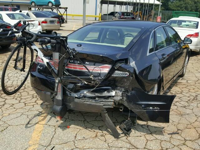 3LN6L2GK1DR801073 - 2013 LINCOLN MKZ BLACK photo 4