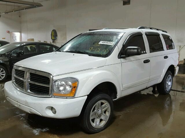 1D4HB58D05F558830 - 2005 DODGE DURANGO LI WHITE photo 2