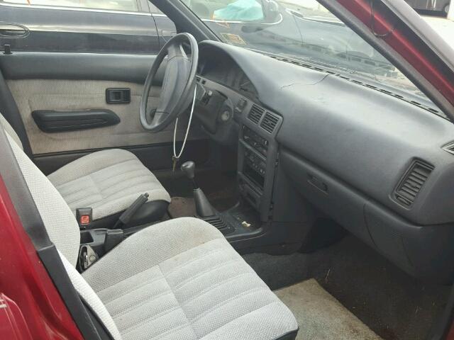 1Y1SK5463MZ056879 - 1991 GEO PRIZM BASE მუქწითელი ფოტო 5