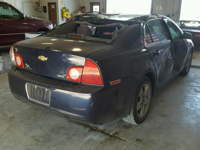 1G1ZA5E01A4103893 - 2010 CHEVROLET MALIBU LS BLUE photo 4