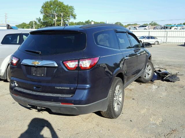 1GNKVGKD0FJ218579 - 2015 CHEVROLET TRAVERSE L BLUE photo 4