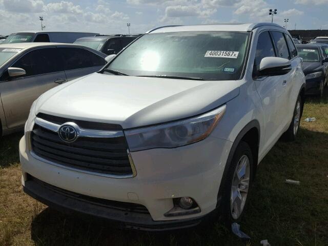 5TDDKRFH2GS330260 - 2016 TOYOTA HIGHLANDER WHITE photo 2